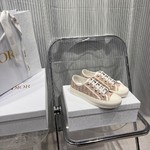 Dior Casual Shoes Embroidery Cowhide Sheepskin Casual