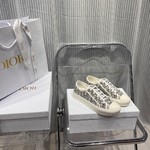 Dior Casual Shoes Embroidery Cowhide Sheepskin Casual