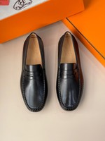Hermes Shoes Moccasin cheap online Best Designer
 Apricot Color Black Brown Red Cowhide Rubber