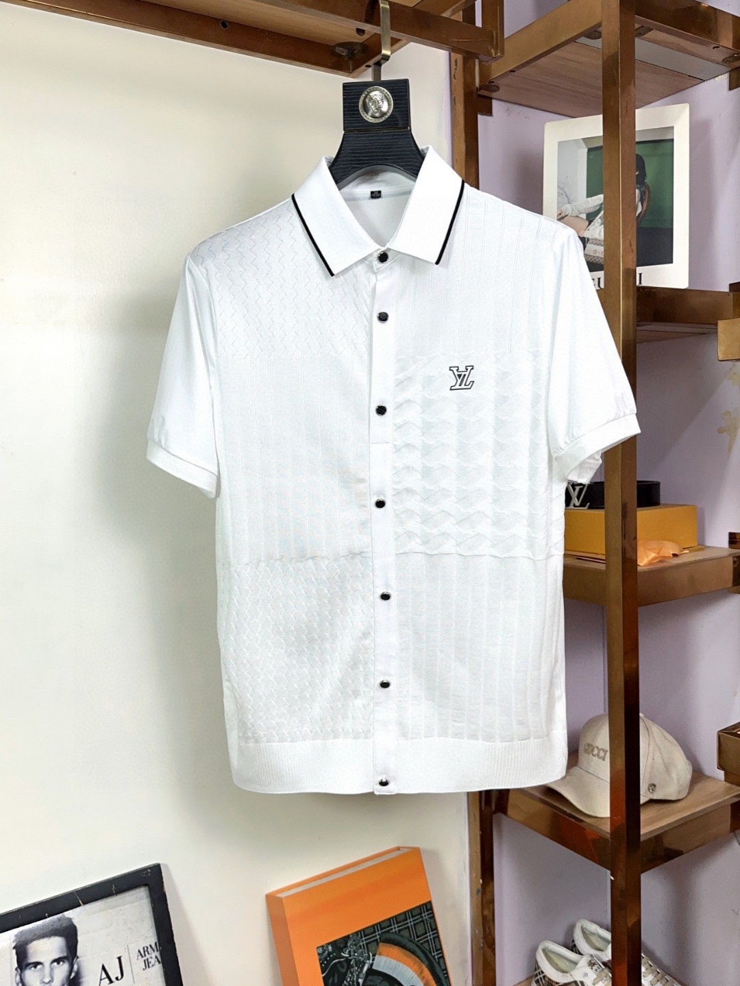 Louis Vuitton Clothing Polo T-Shirt Embroidery Cotton Fashion Short Sleeve