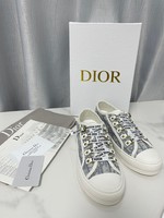 Dior Skateboard Shoes Sneakers Canvas Shoes Embroidery Canvas Casual