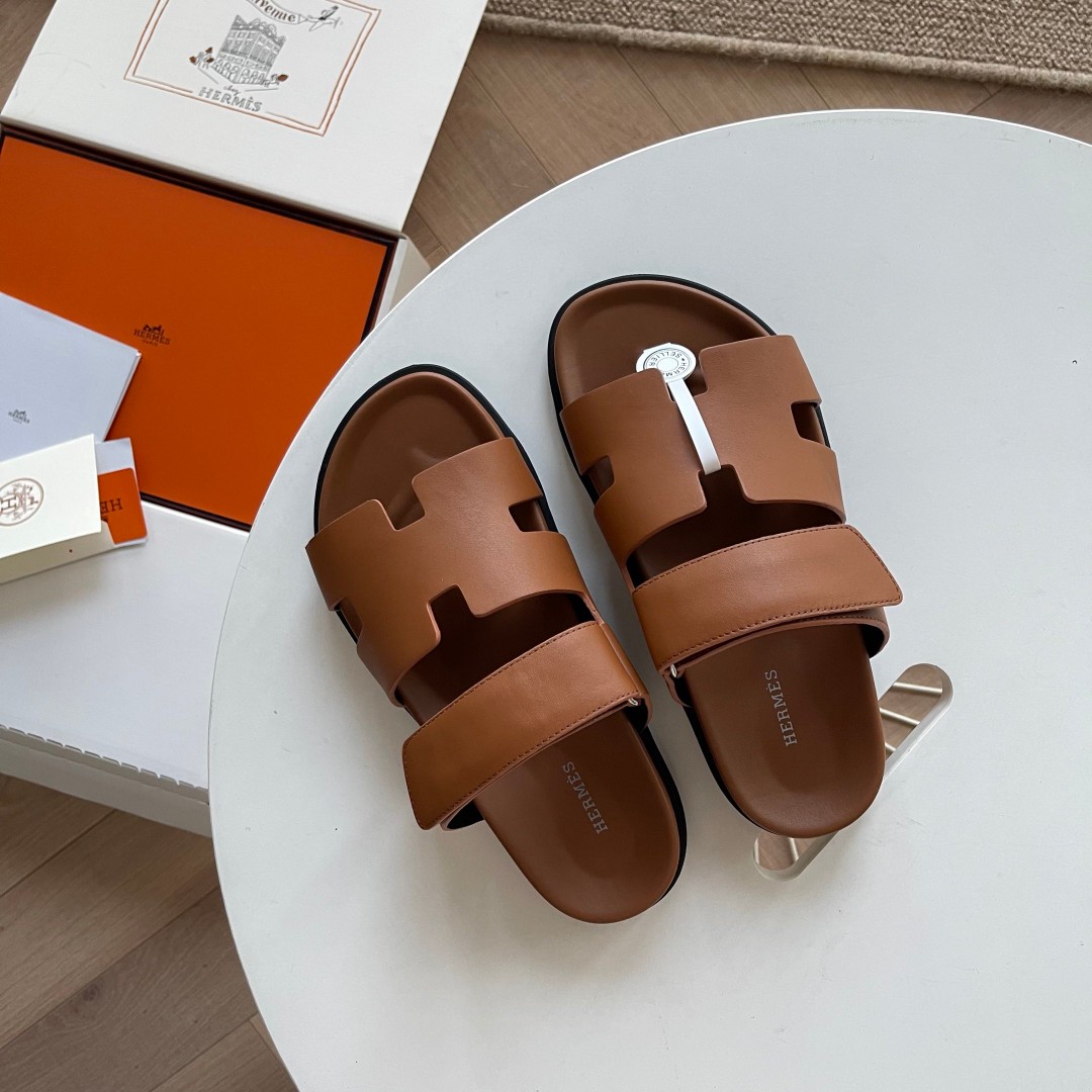Hermes Shoes Sandals Top Fake Designer
 Calfskin Cowhide Epsom Rubber Casual
