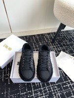 Dior mirror quality
 Sneakers Canvas Shoes Embroidery Canvas Cotton Rubber Sheepskin Oblique Casual