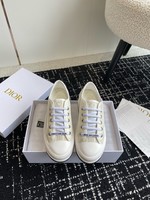 Buy 1:1
 Dior Sale
 Sneakers Canvas Shoes Embroidery Canvas Cotton PU Sheepskin TPU Oblique Casual