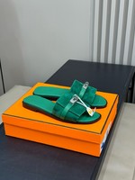 Hermes Kelly Shoes Slippers Calfskin Cowhide Summer Collection