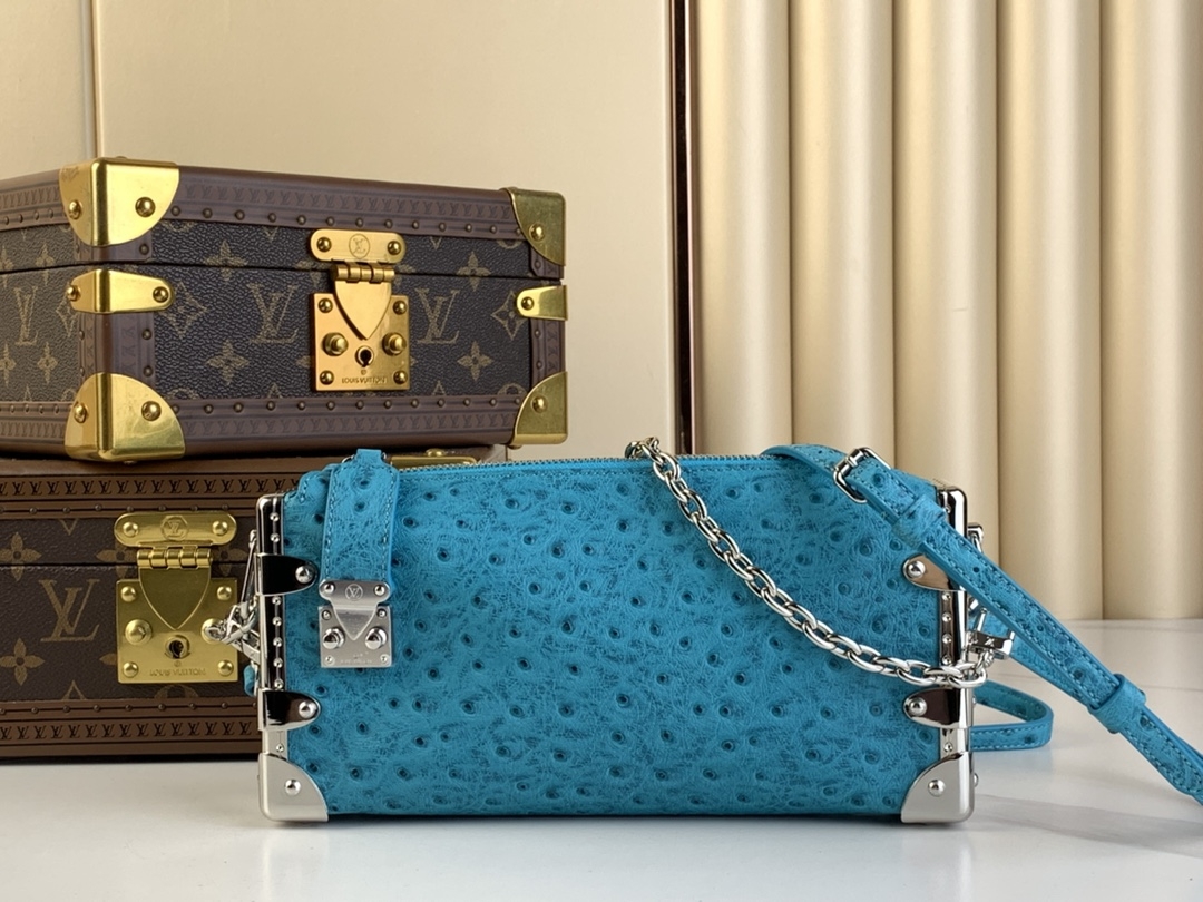 Replica Every Designer
 Louis Vuitton Bags Handbags Blue Cowhide Sheepskin Chains m25445