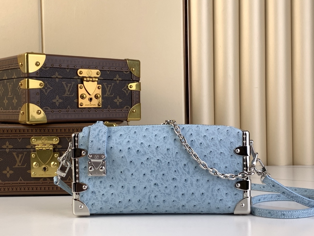 Louis Vuitton Bags Handbags Blue Light Cowhide Sheepskin Chains m25445