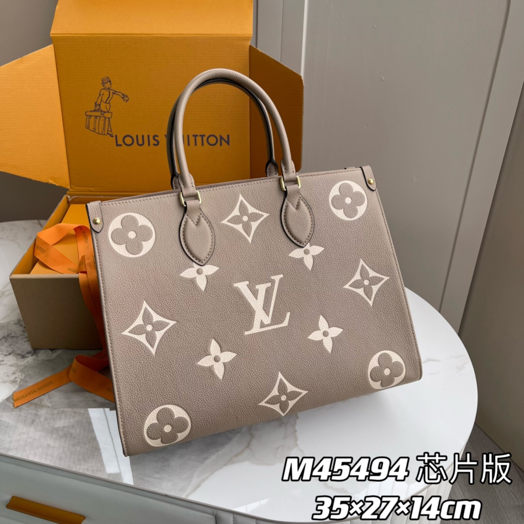 Louis Vuitton LV Onthego Tote Bags Cowhide m45494