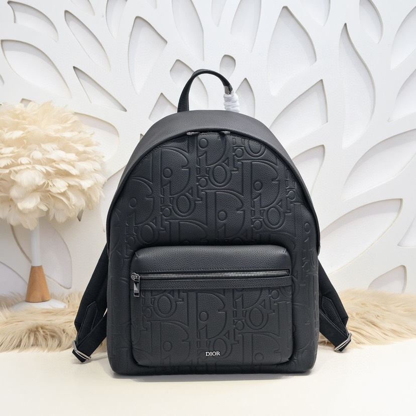 Dior Bags Backpack Shop Designer
 Black Printing Cowhide Fall/Winter Collection Fashion Casual