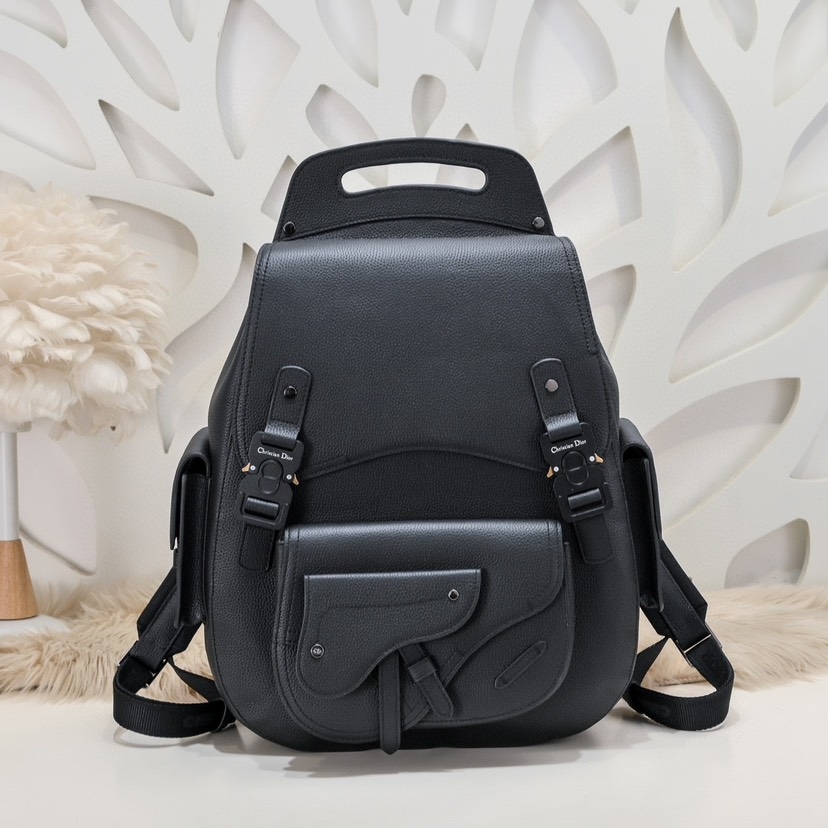 Dior Bags Backpack Black Cowhide Fashion