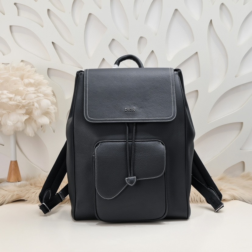 Dior Bags Backpack Black Cowhide Fashion