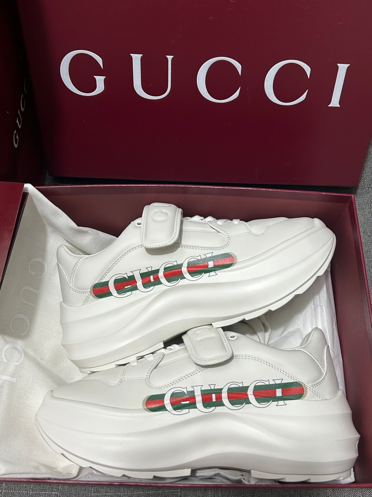 Gucci Scarpe Sneaker Grado di alto livello
 Pelle bovina