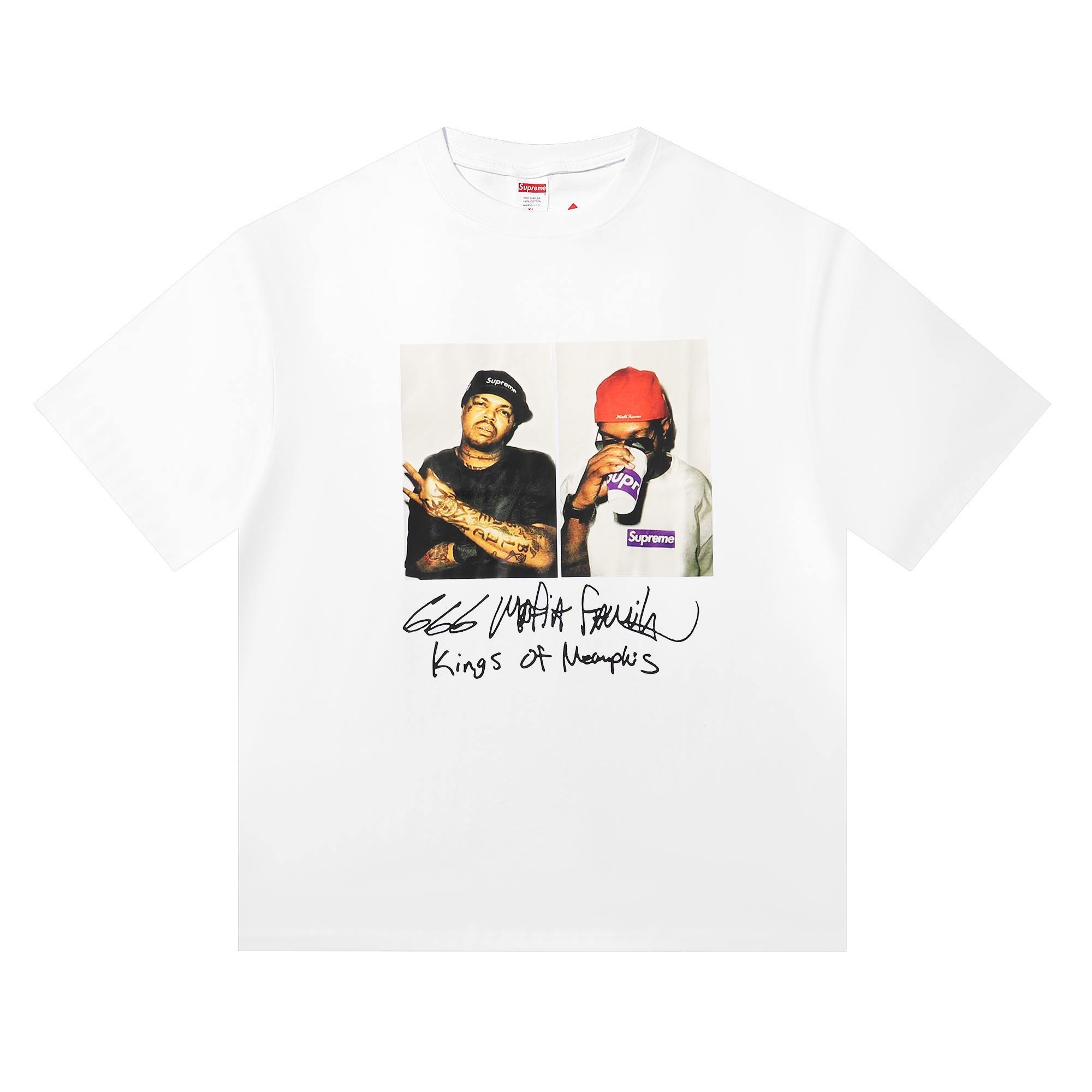 Supreme Mafia Tee Kings of Memphis Graphic Print Short Sleeve T-Shirt 4 i1753286312172 2585 0 2