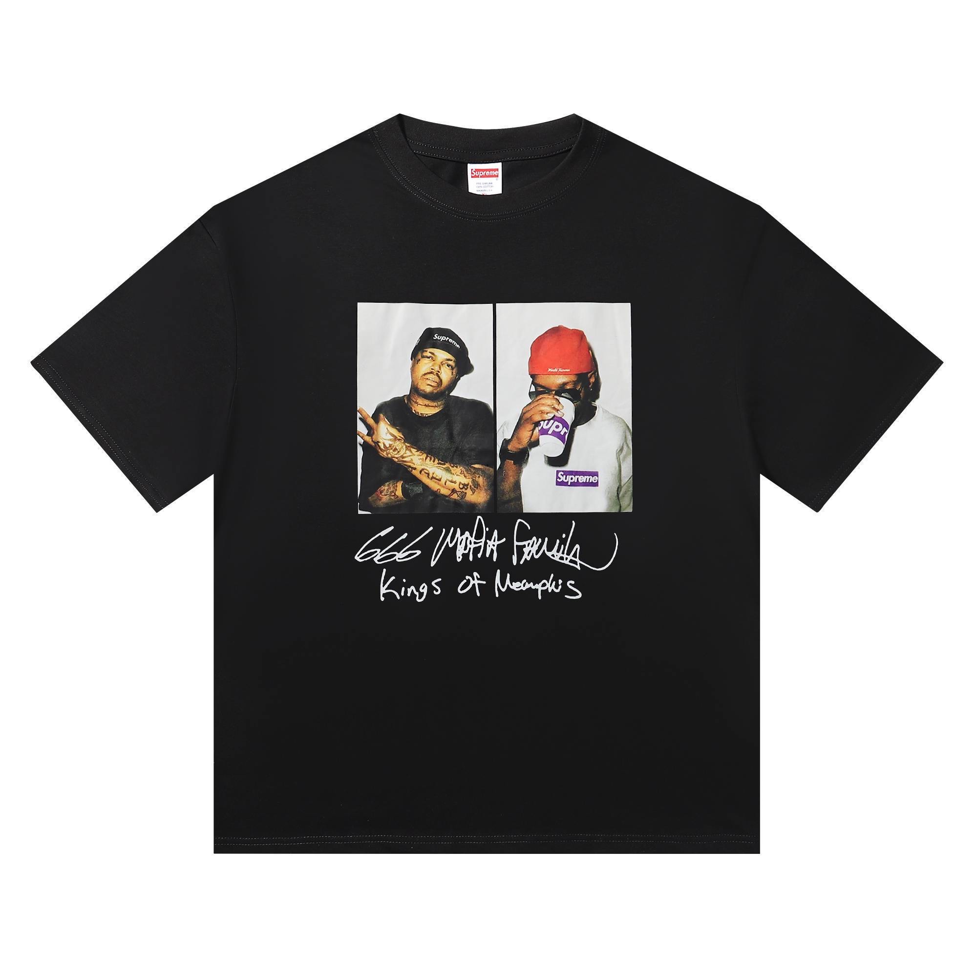 Supreme Mafia Tee Kings of Memphis Graphic Print Short Sleeve T-Shirt 2 i1753286312173 4131 0 0