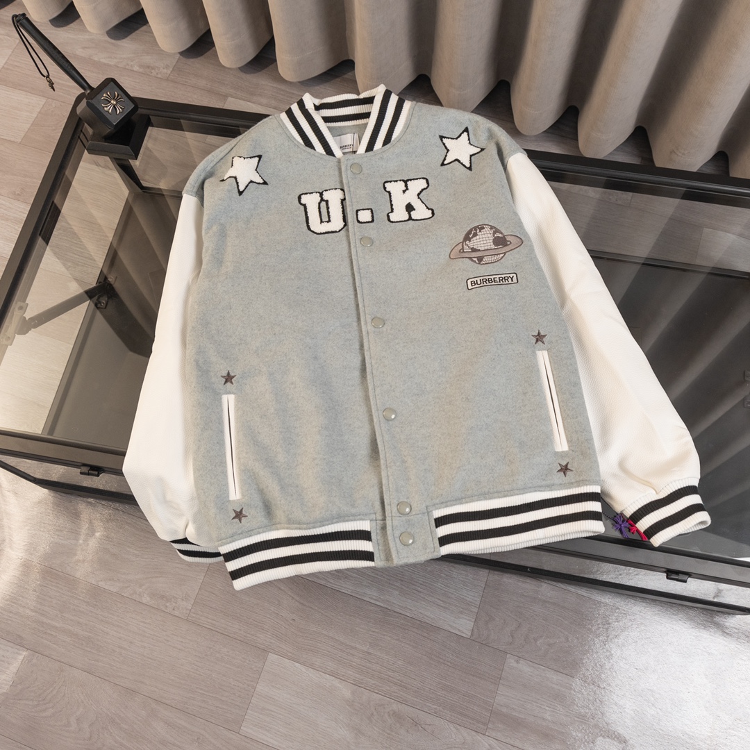 Versión superior - BURBERRY➡️Burberry 2023ss chaqueta de béisbol de la colección, pedido del molde original, después de…