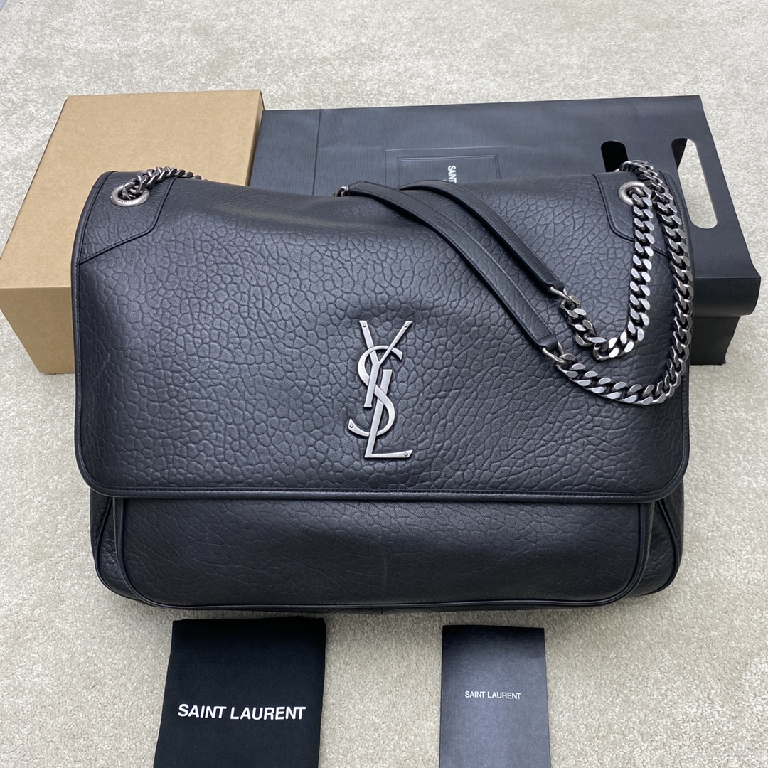 Yves Saint Laurent YSL Niki AAAA
 Bags Handbags Black Cowhide Chains