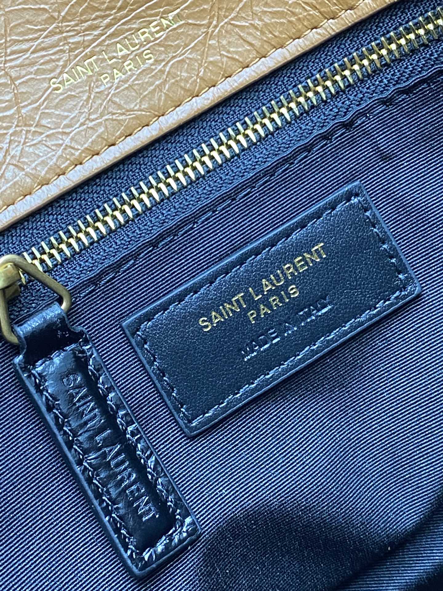 Saint Laurent 28cm油腊棕/古金 NIKI 爆裂纹 超多明星 同款