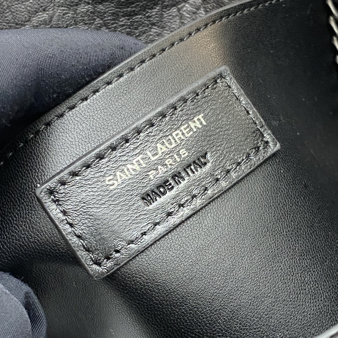 Saint Laurent Niki Baby Elephant Embossed Leather Flap Bag - Black 9 i1720513257 1484 2