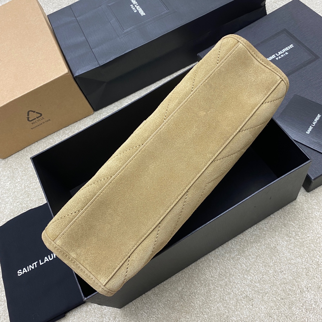 Saint Laurent 𝙉𝙄𝙆𝙄 𝙎𝙃𝙊𝙋𝙋𝙄𝙉𝙂 𝘽𝘼𝙂_意大利进口抓皱油蜡牛皮