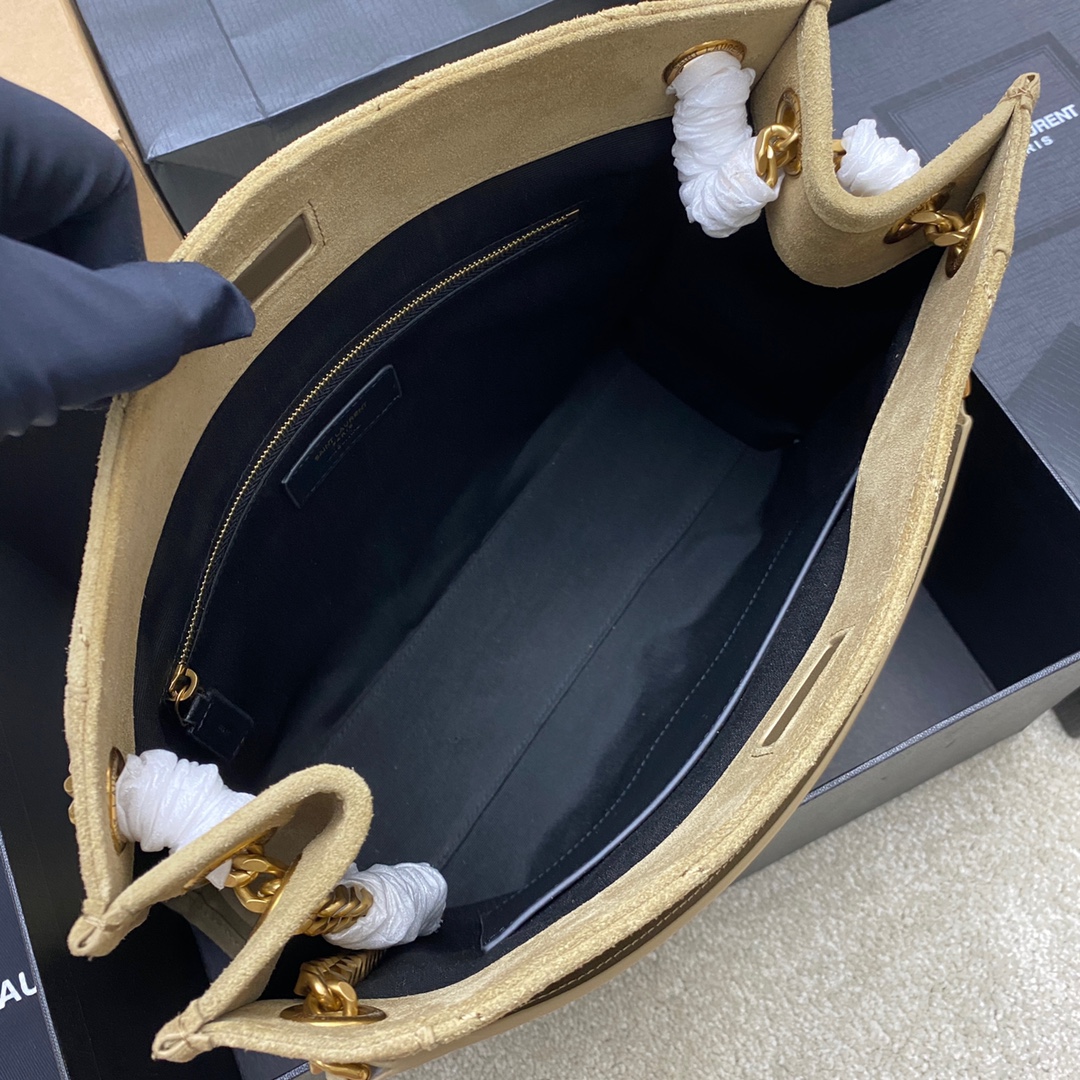 Saint Laurent 𝙉𝙄𝙆𝙄 𝙎𝙃𝙊𝙋𝙋𝙄𝙉𝙂 𝘽𝘼𝙂_意大利进口抓皱油蜡牛皮