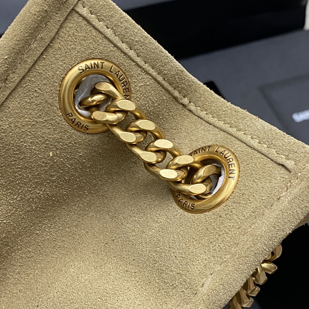 Saint Laurent 𝙉𝙄𝙆𝙄 𝙎𝙃𝙊𝙋𝙋𝙄𝙉𝙂 𝘽𝘼𝙂_意大利进口抓皱油蜡牛皮