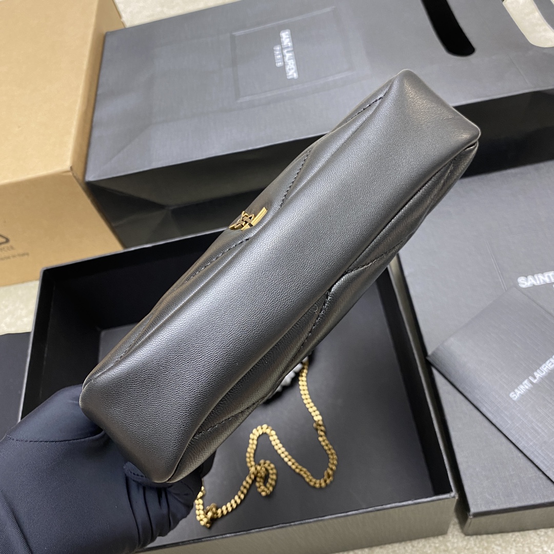 Saint Laurent Sade Mini Hobo Bag in Black Lambskin Leather with Chain 5 i1721717647 8085 7