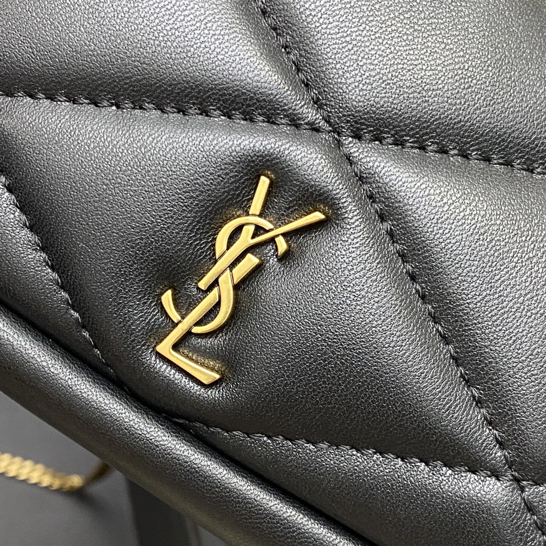 Saint Laurent Sade Mini Hobo Bag in Black Lambskin Leather with Chain 6 i1721717647 9583 3