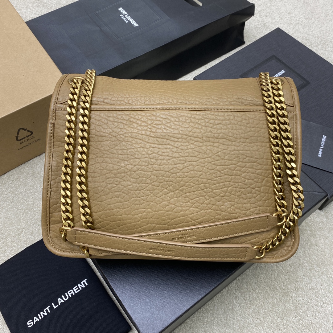 Saint Laurent Niki Leather Flap Bag with Chain Strap - Deep Wood 3 i1724667876 3405 7