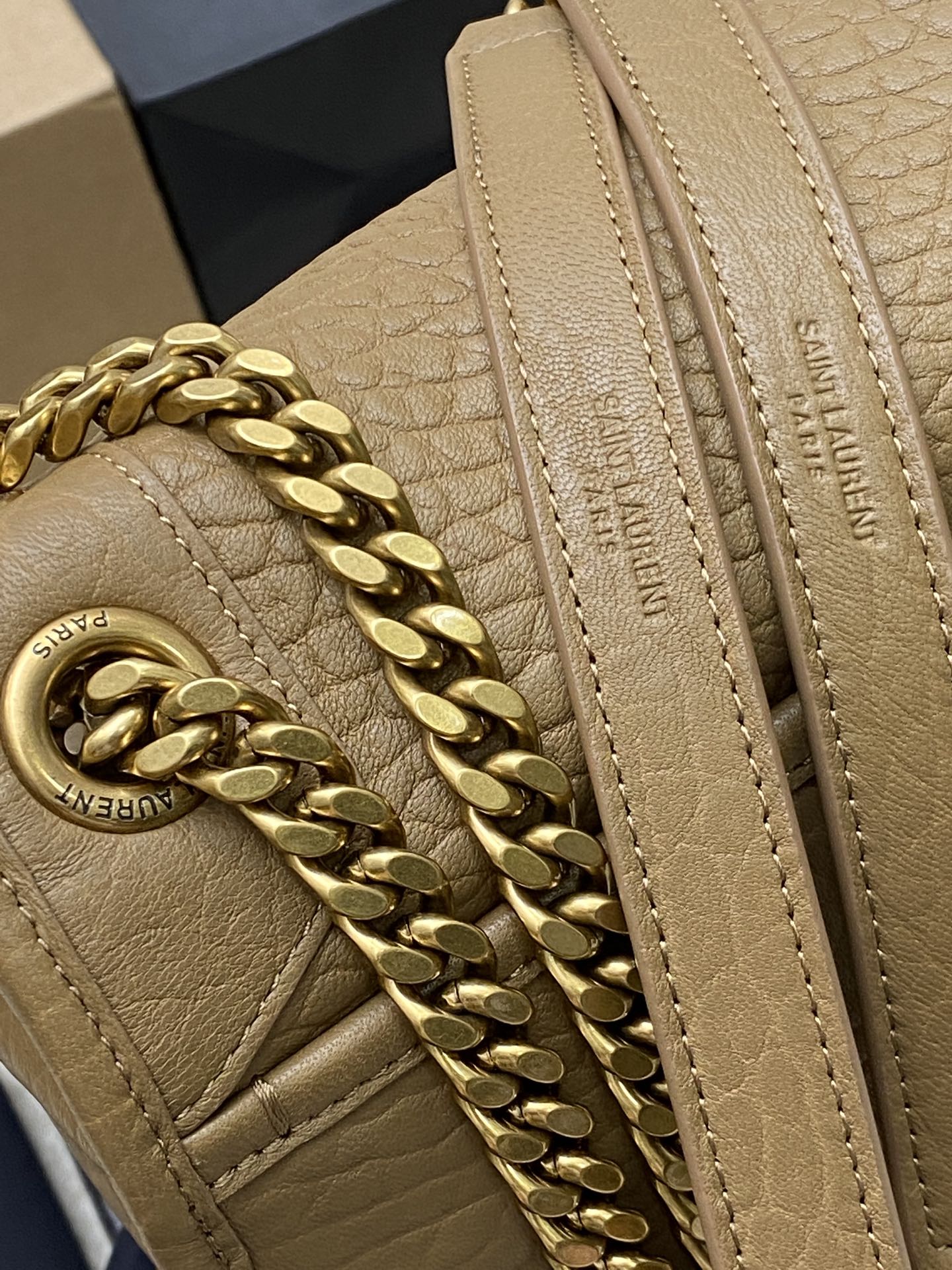 Saint Laurent Niki Leather Flap Bag with Chain Strap - Deep Wood 7 i1724667876 5560 0