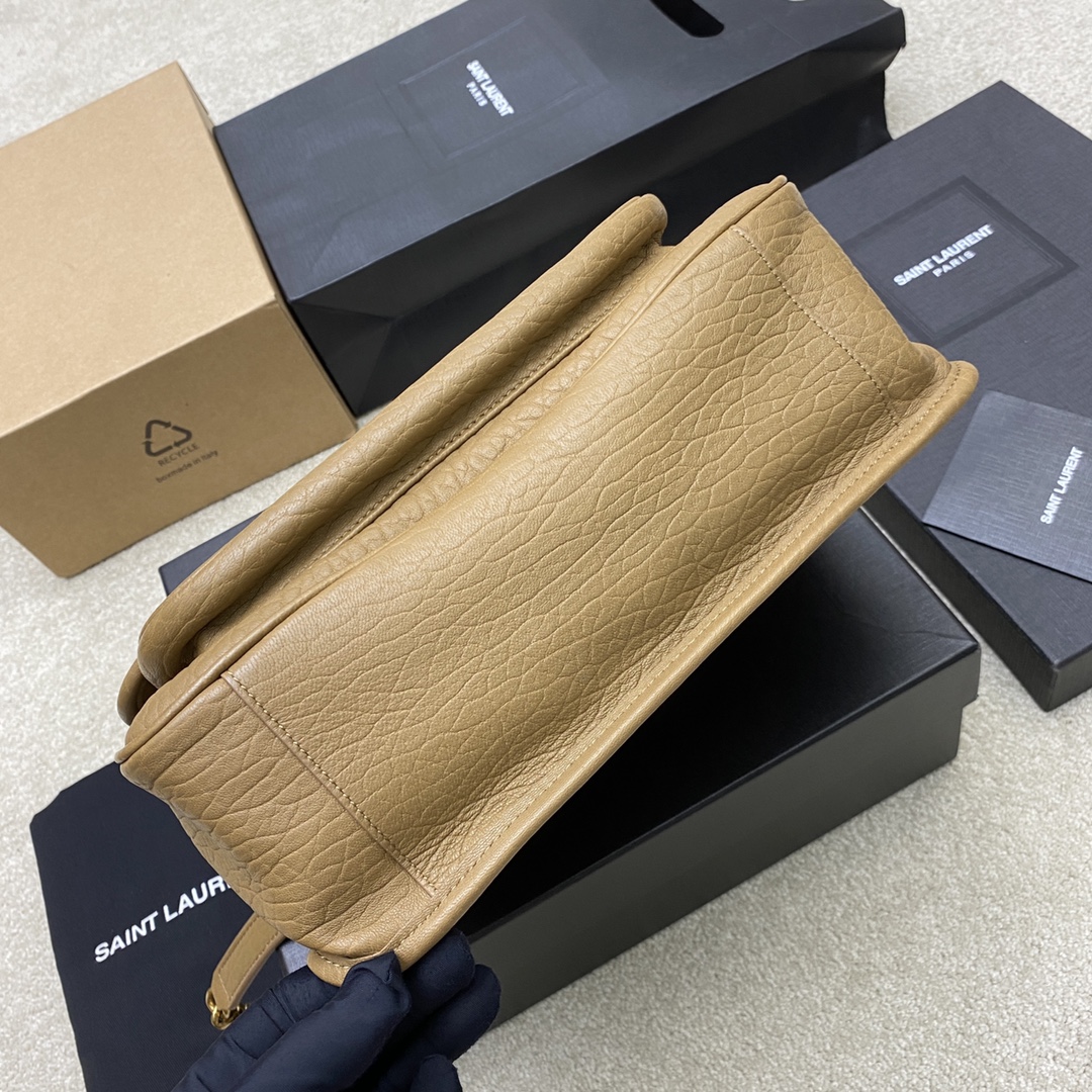 Saint Laurent Niki Leather Flap Bag with Chain Strap - Deep Wood 5 i1724667876 9126 8