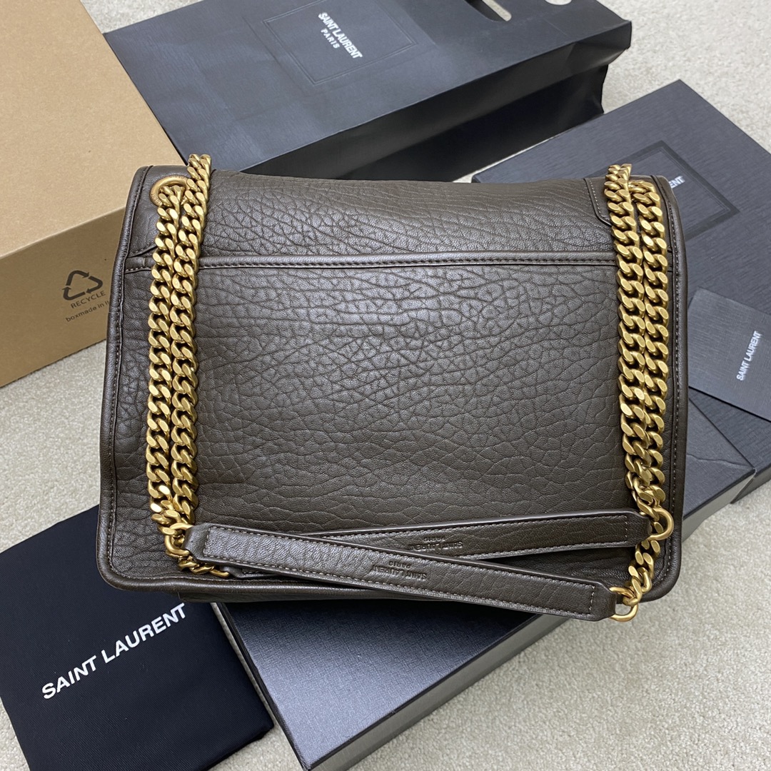 Saint Laurent Niki Leather Shoulder Bag with Gold Hardware 3 i1724668004 6335 8