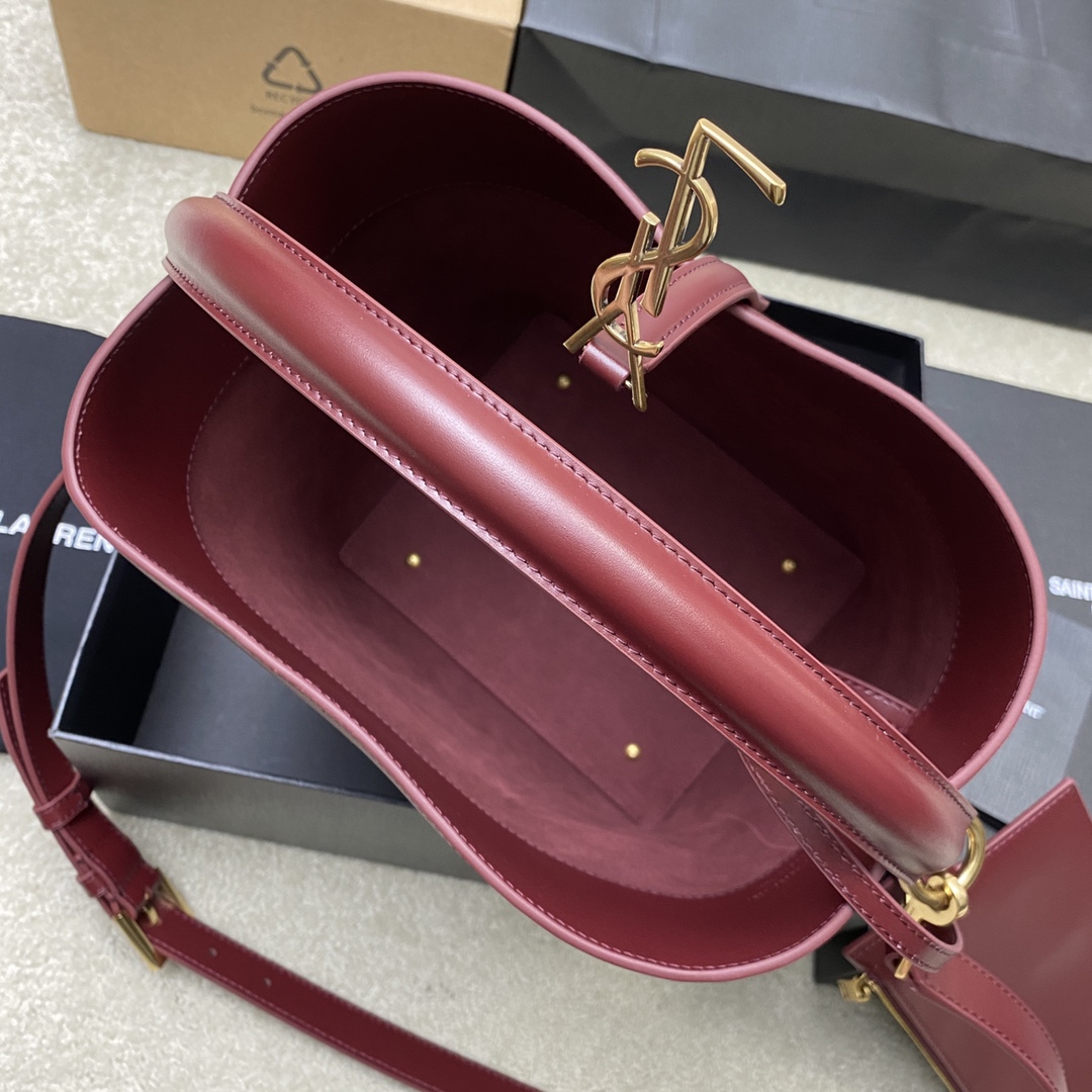 Givenchy 大号枣红平纹/金 、精品专供 5À7系列之新款大号超 水桶包 带手提_全新包型