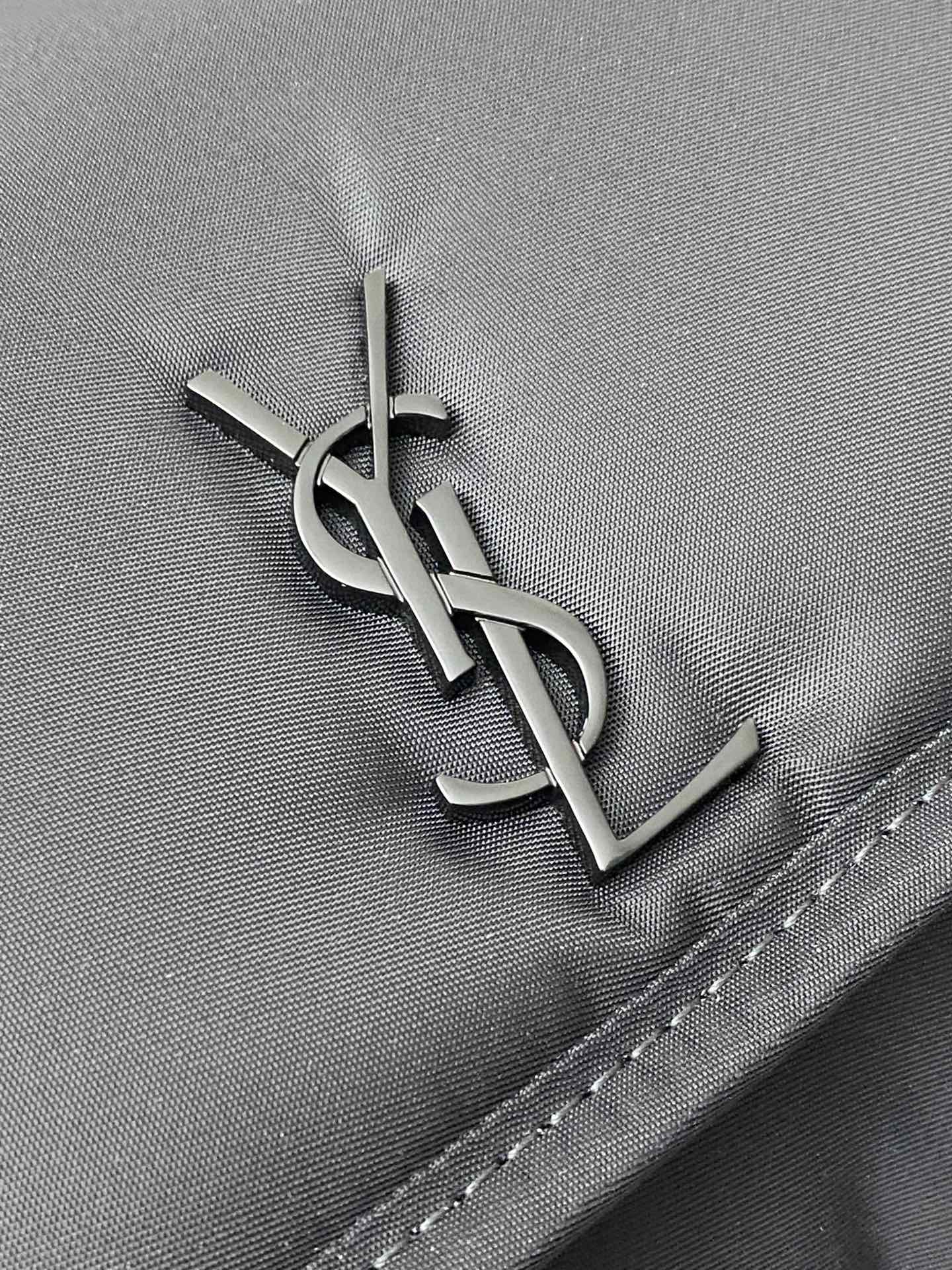 Saint Laurent 降落伞布黑/黑枪 、精品专供 23新款niki尼龙包包