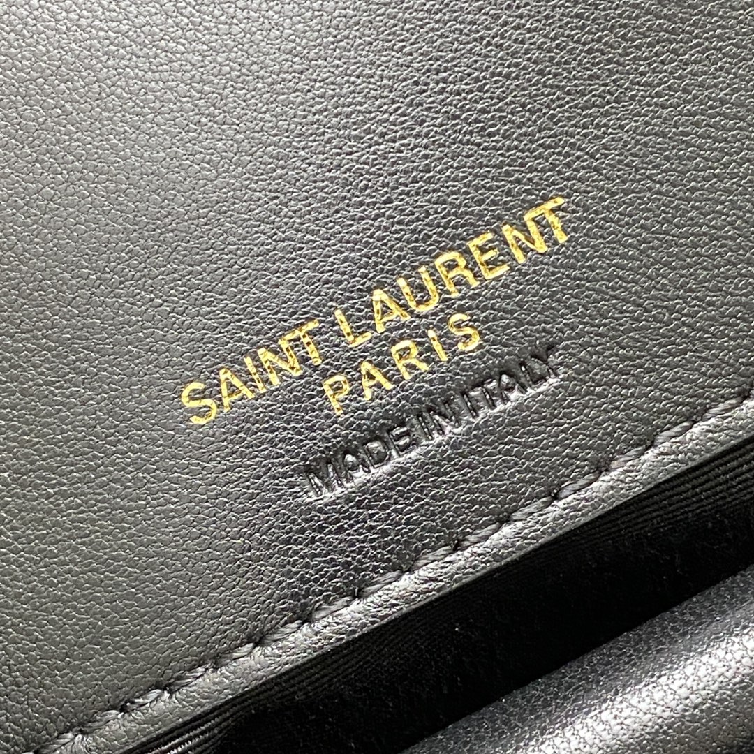 Saint Laurent LouLou Medium Black Leather Shoulder Bag with Golden Hardware 10 i1734617899 7055 4