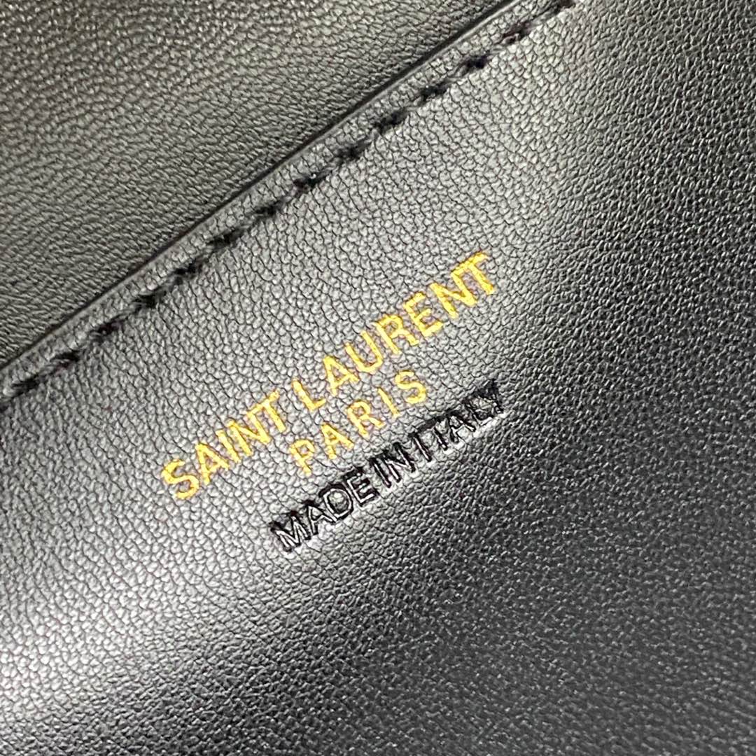 Saint Laurent Mini Lambskin Top Handle Bag with Gold Hardware, Rose 9 i1736245454074 598 0 8
