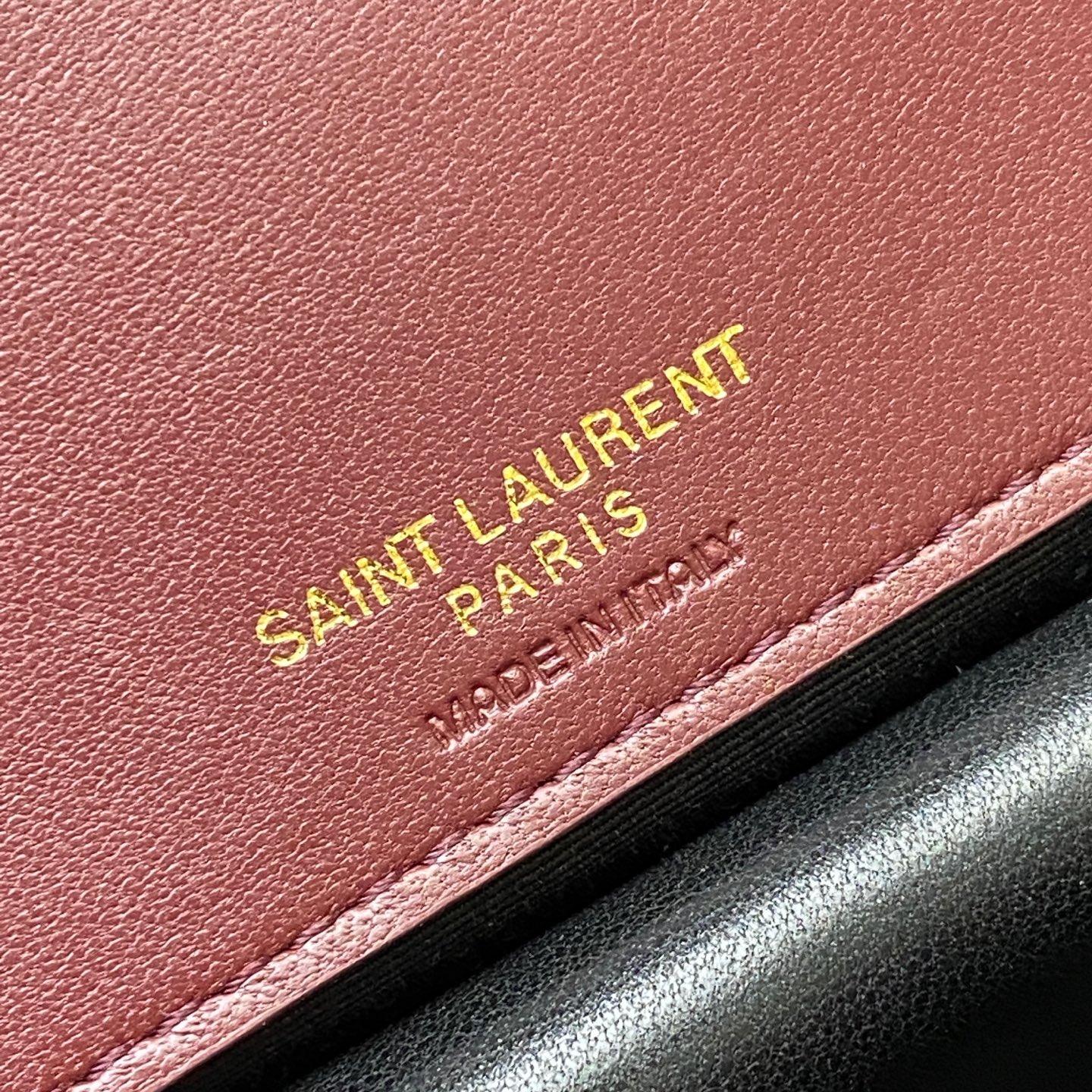 Saint Laurent LouLou Mini Maroon Leather Shoulder Bag with Gold Hardware 9 i1736581508394 2999 0 8