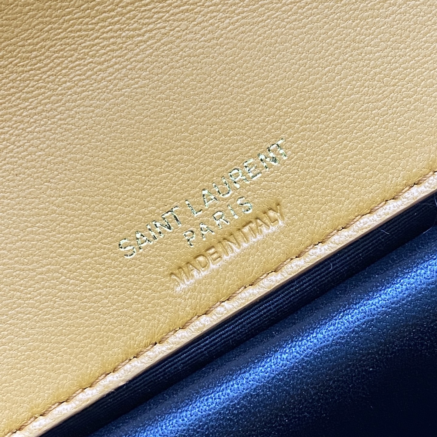 Saint Laurent Loulou Mini Yellow Leather Shoulder Bag with Gold Hardware 10 i1742742503915 764 0 8