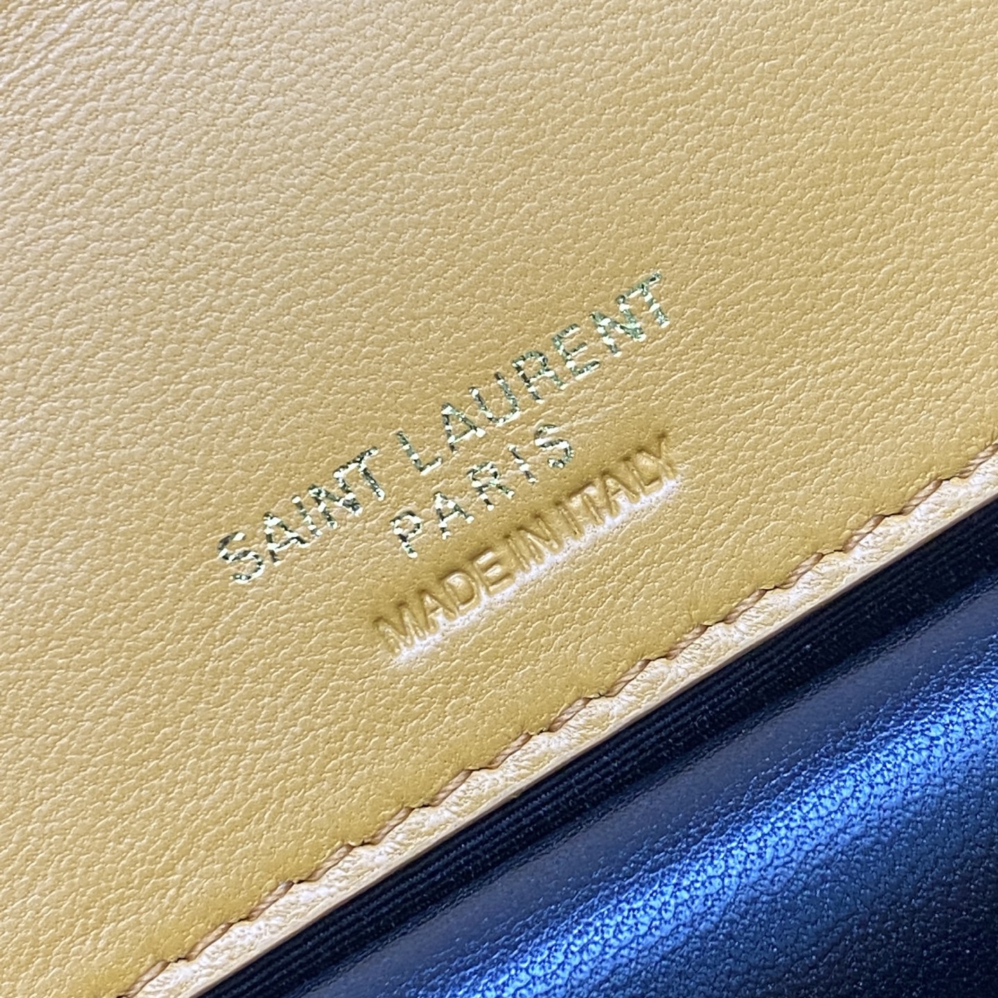 Saint Laurent LouLou Small Yellow Leather Shoulder Bag with Gold Hardware 10 i1742742622325 9321 0 8