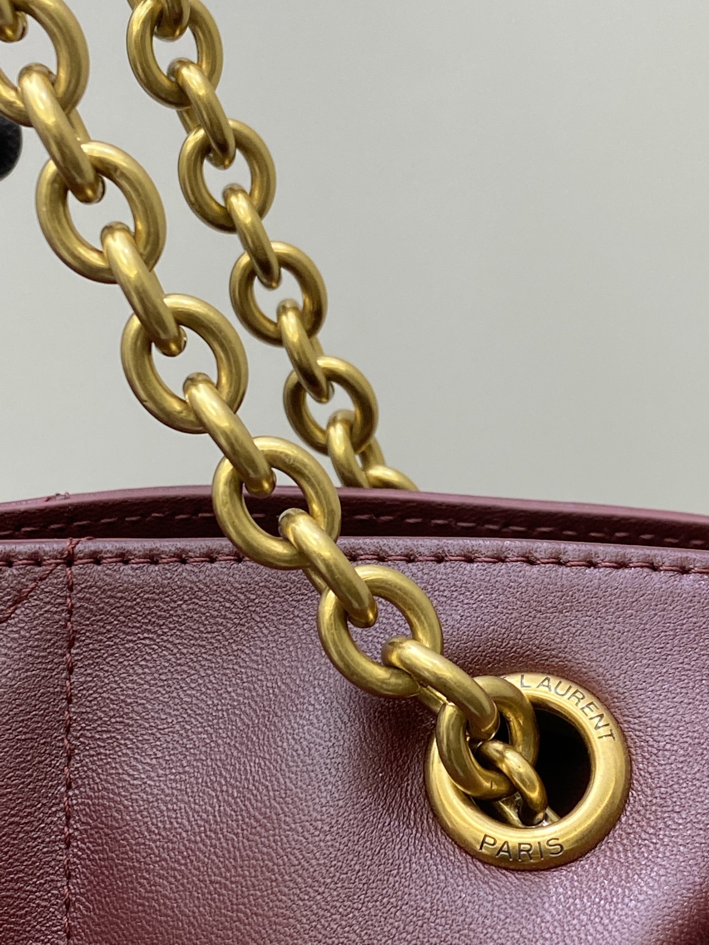 Yves Saint Laurent Jamie 4.3 Large Pochon Burgundy Leather Shoulder Bag 7 i1743173244127 4592 0 5