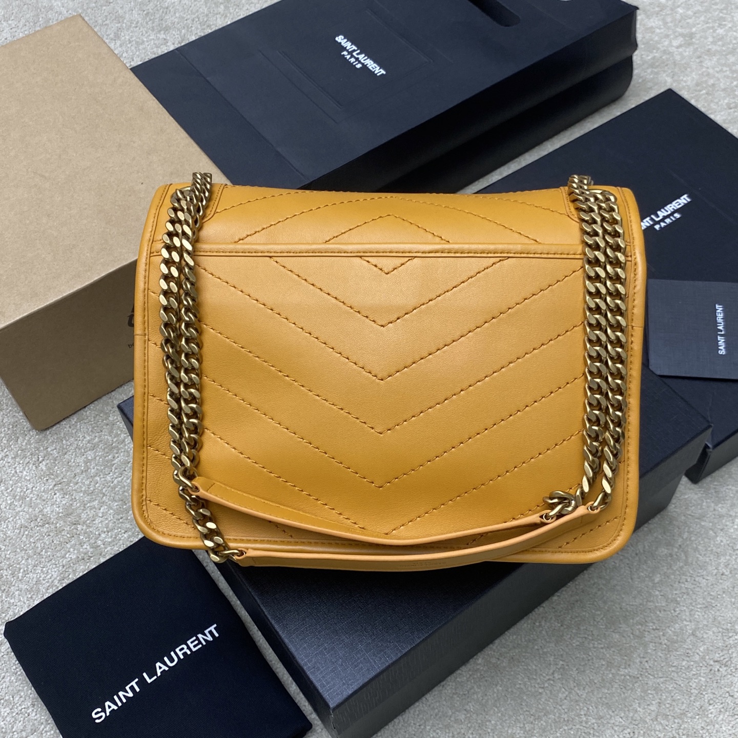 Saint Laurent Niki Medium YSL Chain Bag in Yellow Leather 2 i1743174605086 5704 0 1