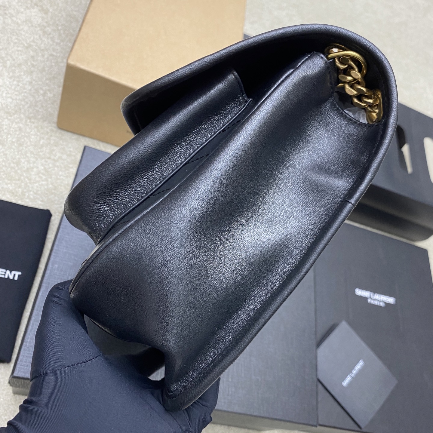 Saint Laurent Niki Medium Black Leather Shoulder Bag, 28cm 3 i1743174970802 7809 0 2