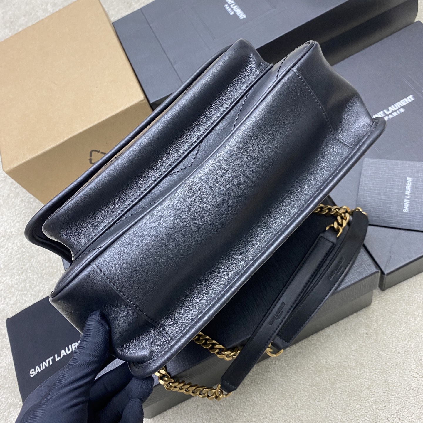 Saint Laurent Niki Medium Black Leather Shoulder Bag, 28cm 4 i1743174972138 4472 0 3