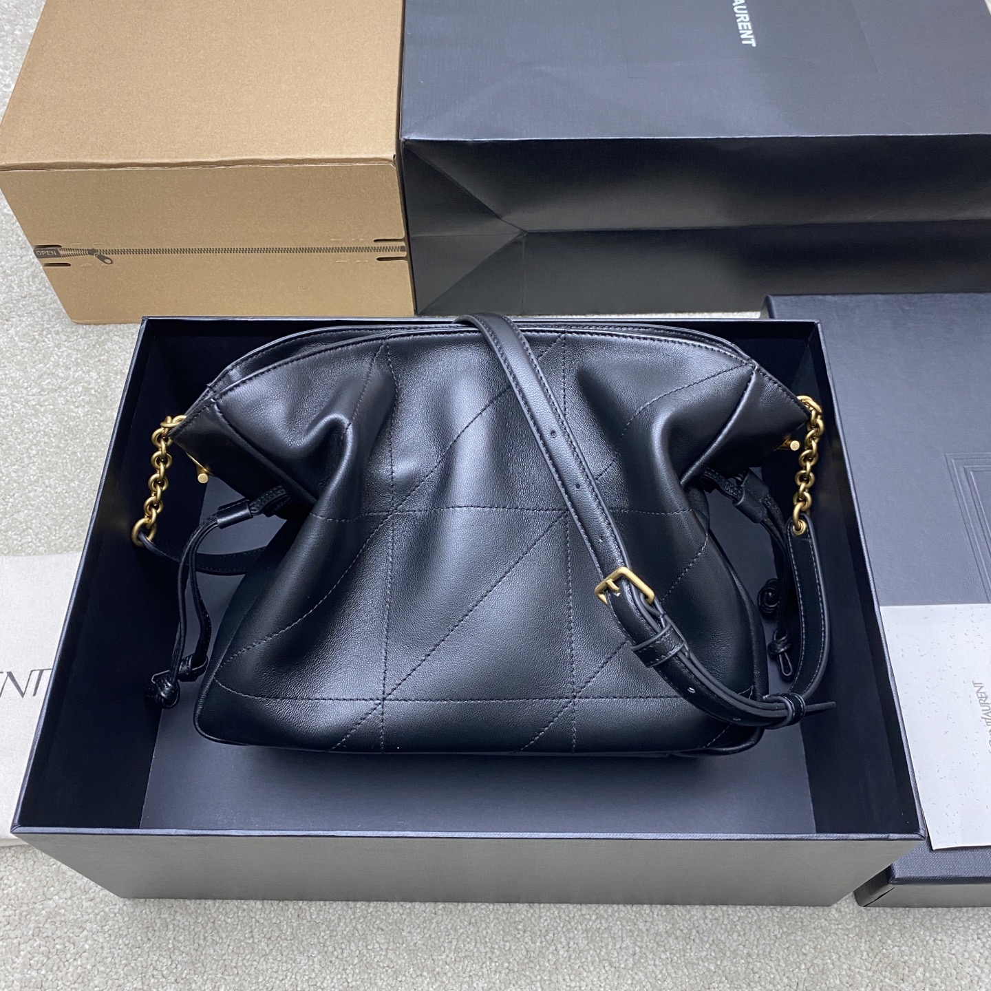 Saint Laurent 小号黑羊皮/古金 最新斜跨福袋小号 了 福袋新尺寸好可爱 一起来种草吧 Jamie 4