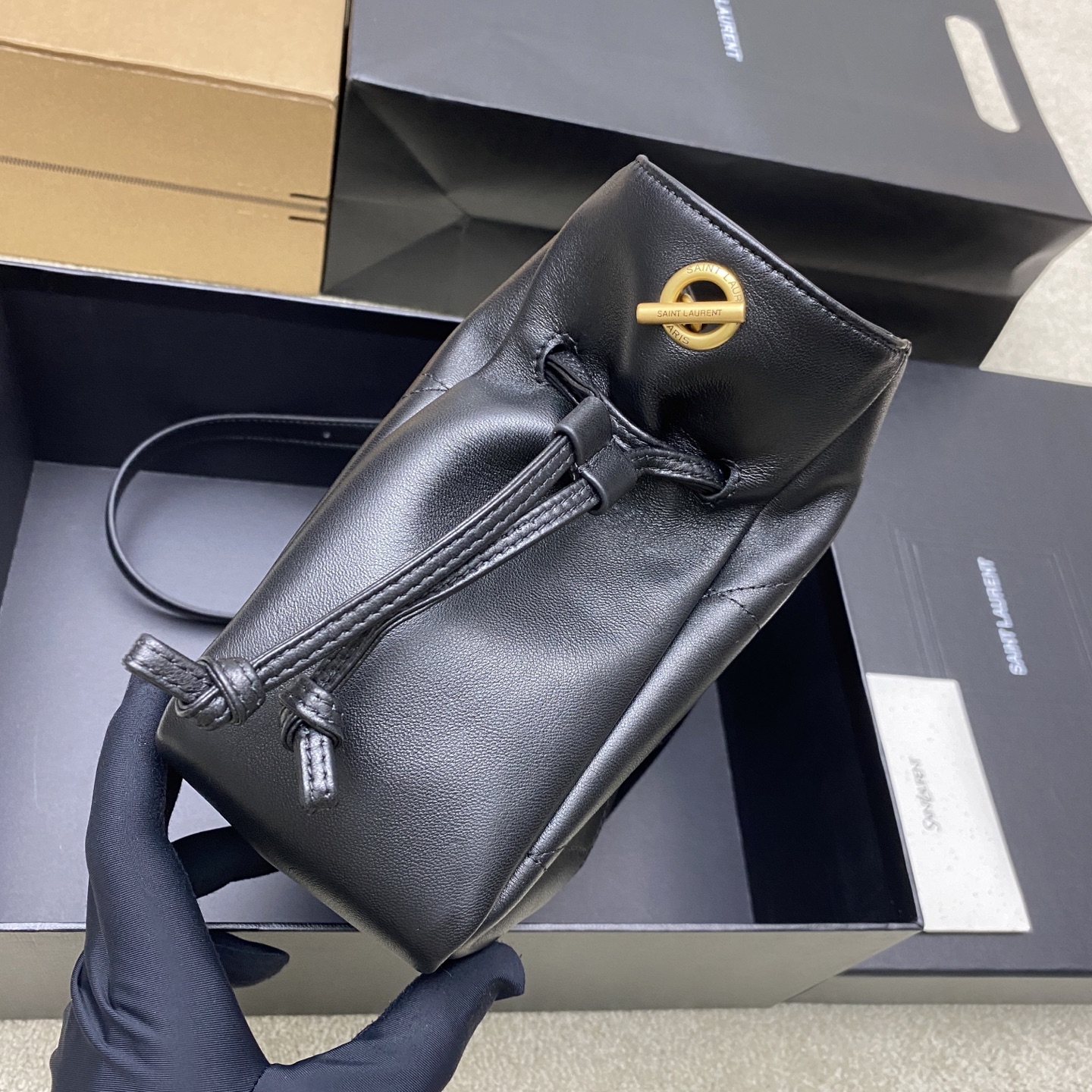Saint Laurent 小号黑羊皮/古金 最新斜跨福袋小号 了 福袋新尺寸好可爱 一起来种草吧 Jamie 4
