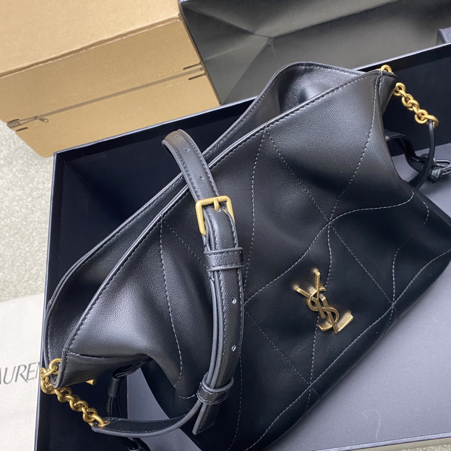 Saint Laurent 小号黑羊皮/古金 最新斜跨福袋小号 了 福袋新尺寸好可爱 一起来种草吧 Jamie 4
