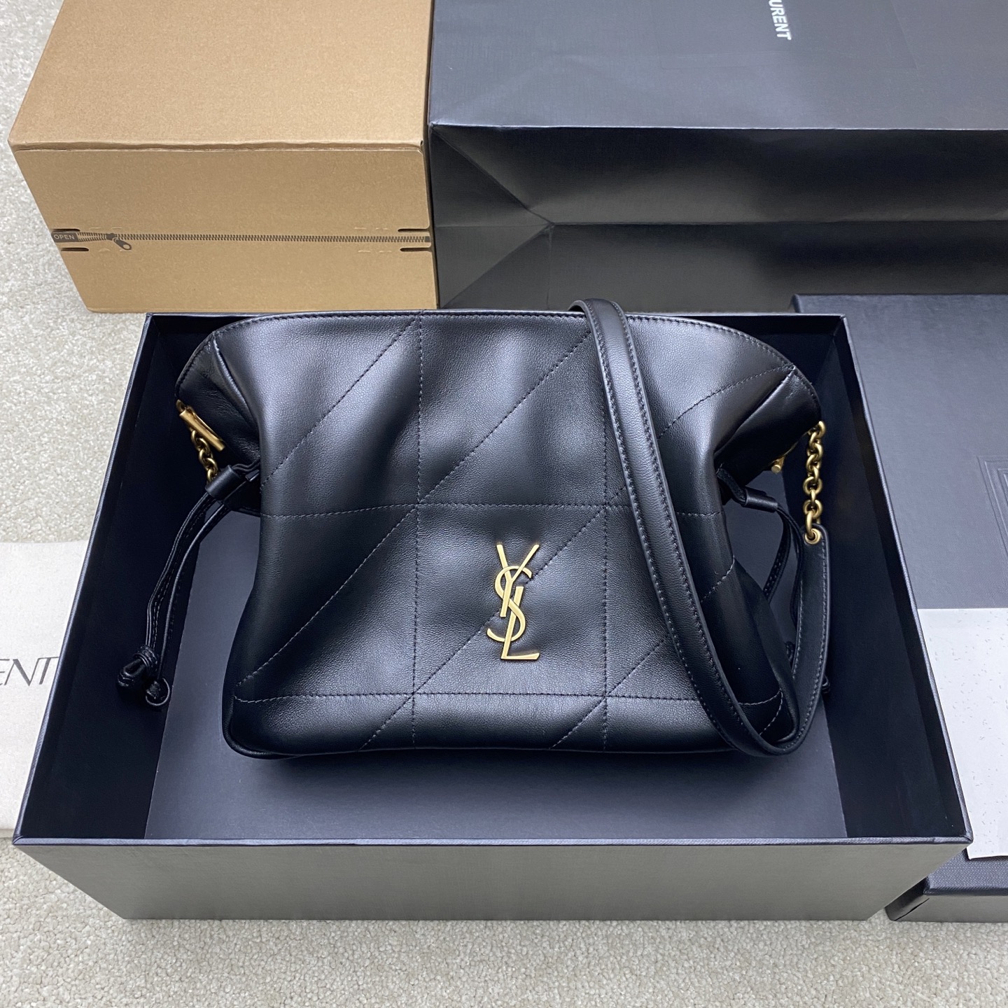 Saint Laurent 小号黑羊皮/古金 最新斜跨福袋小号 了 福袋新尺寸好可爱 一起来种草吧 Jamie 4