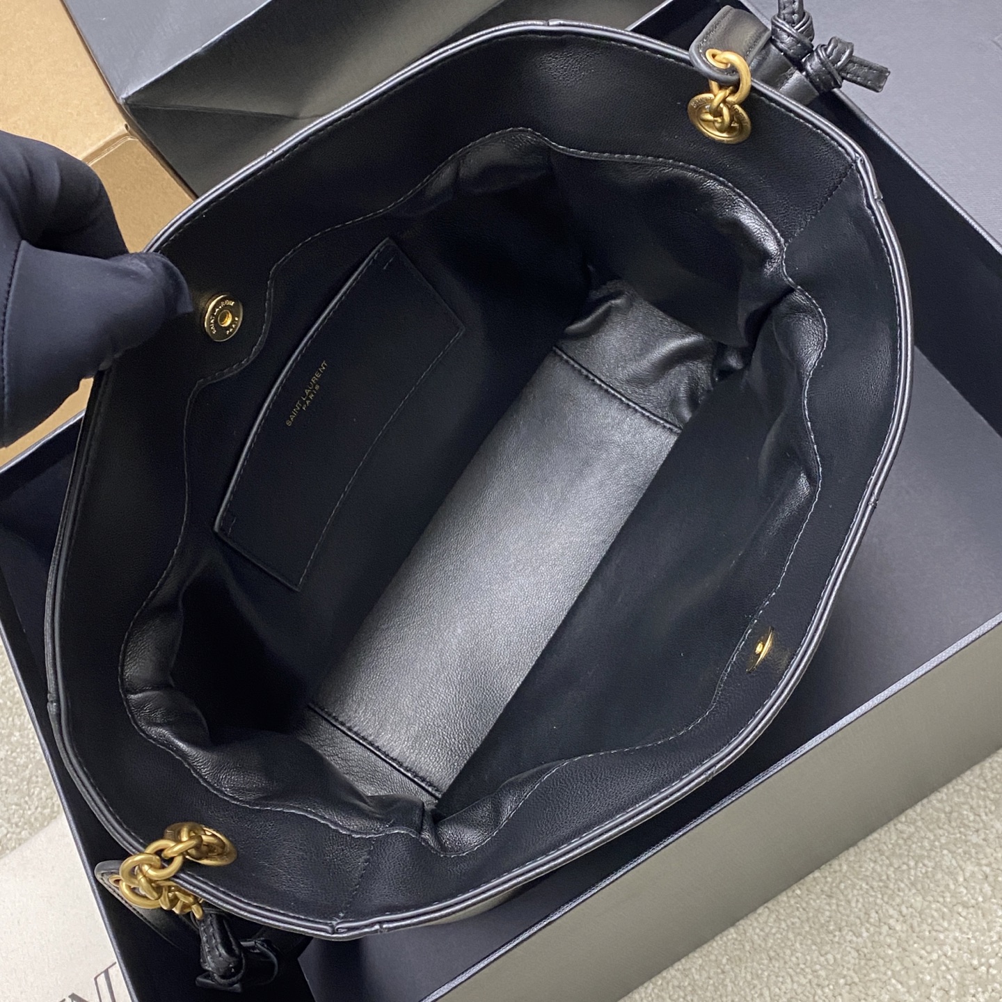 Saint Laurent 小号黑羊皮/古金 最新斜跨福袋小号 了 福袋新尺寸好可爱 一起来种草吧 Jamie 4
