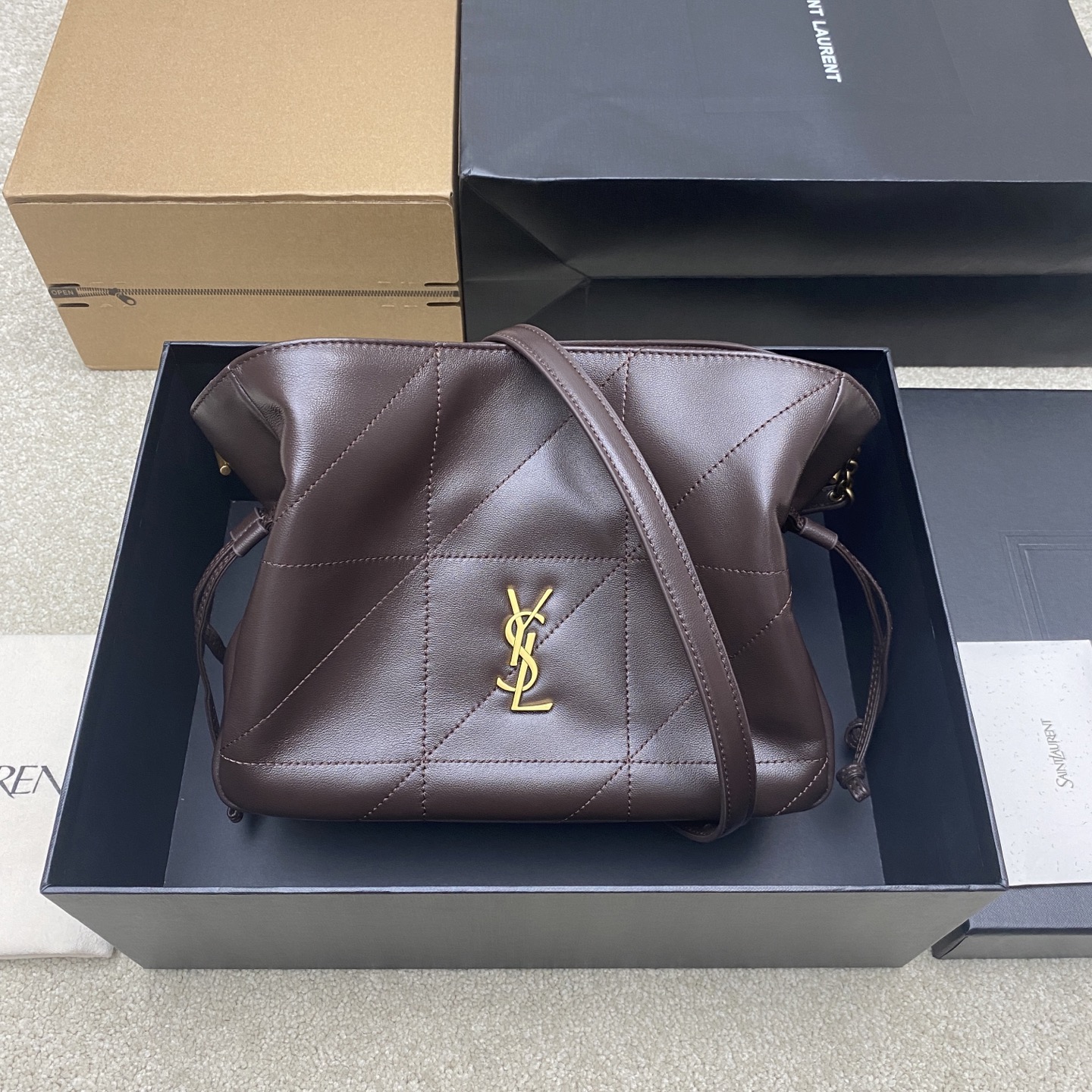 Givenchy 小号咖啡羊皮/古金 最新斜跨福袋小号 了 福袋新尺寸好可爱 一起来种草吧 Jamie 4