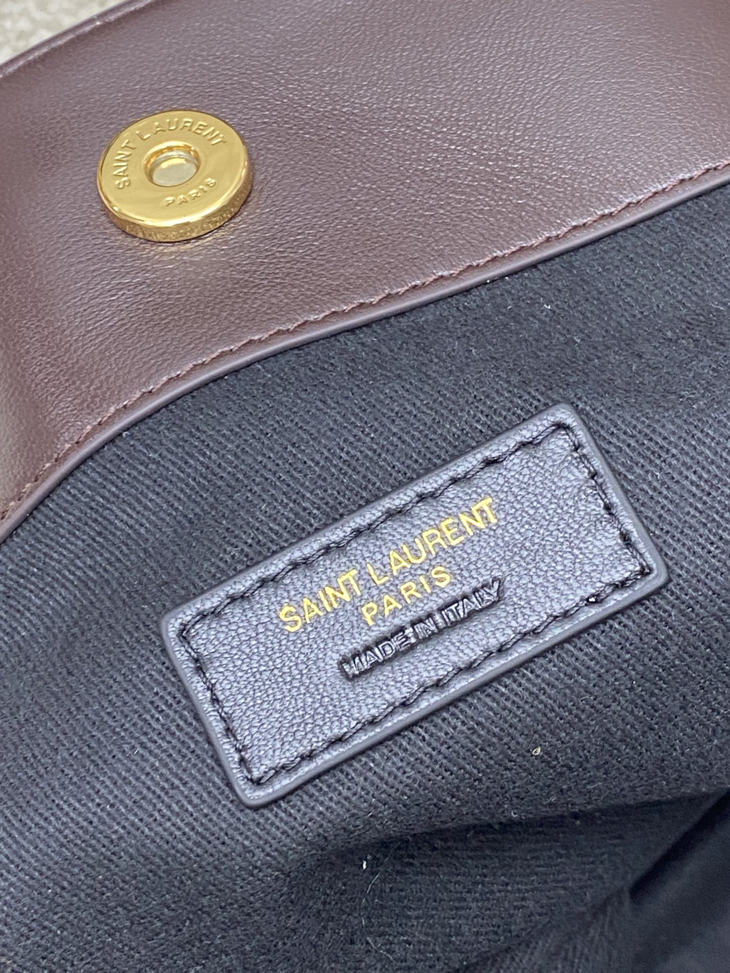 Saint Laurent 咖啡羊皮/古金 、精品专供