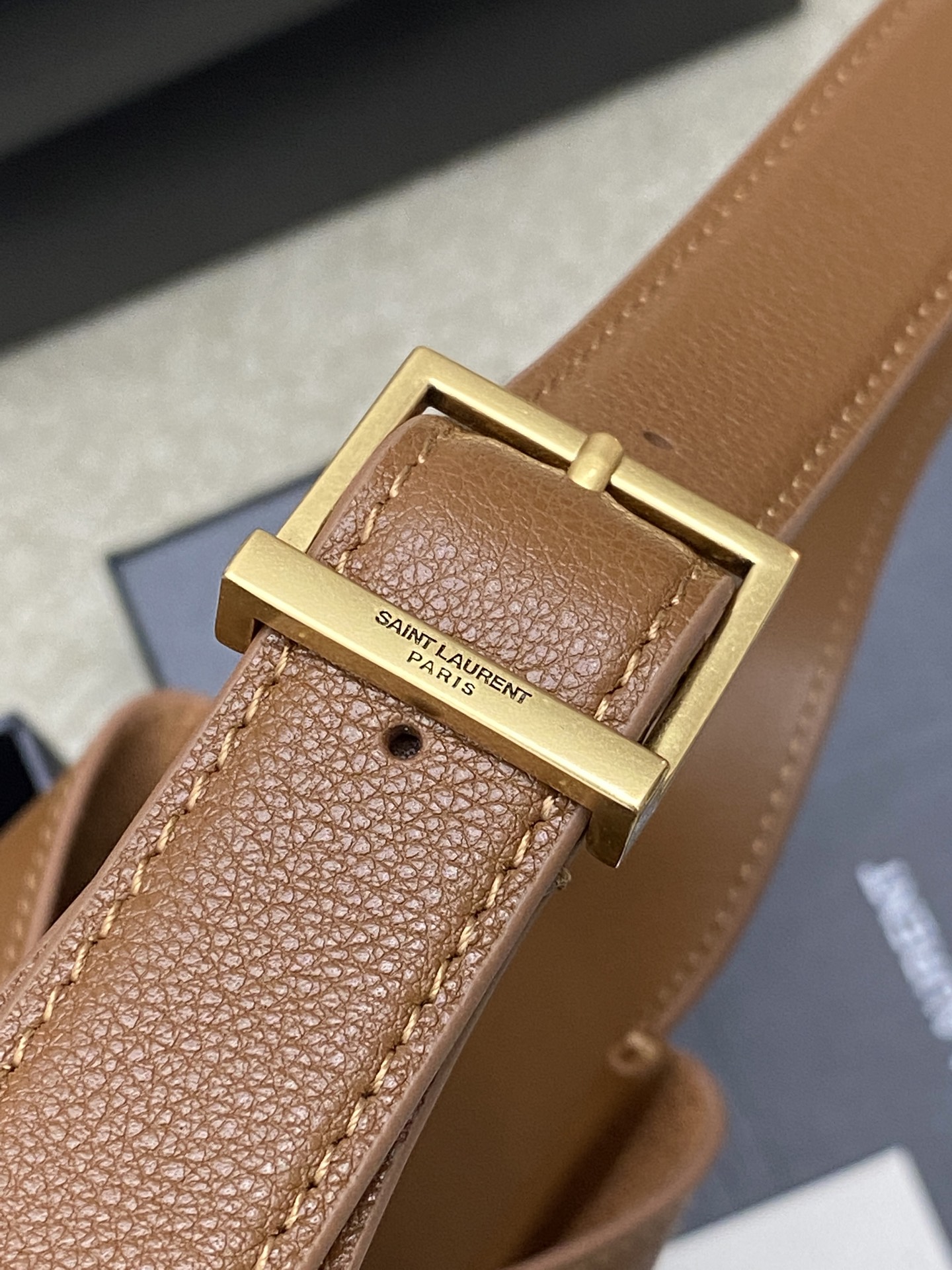 Loro Piana 棕平纹/金 带小包▪ ROSE▪ 秋冬新款